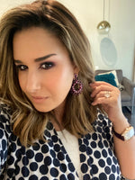 Sutra 18K Ruby diamond Earrings