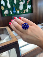 Aletto Brothers 18K Yellow Gold Lapis Cluster Ring - Jay Feder Jewelers
