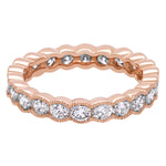 Jay feder 18K Rose gold scalloped eternity band