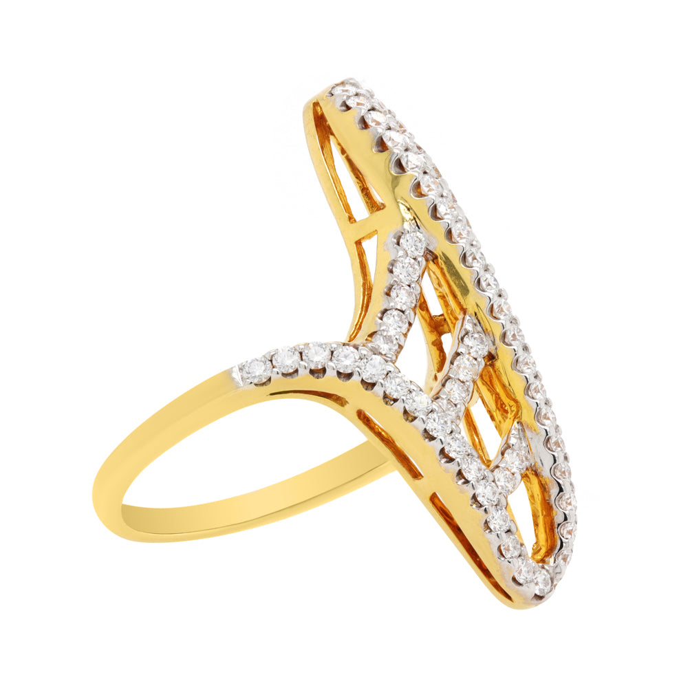 Kavant & Sharart 18k yellow gold diamond Talisman Ring