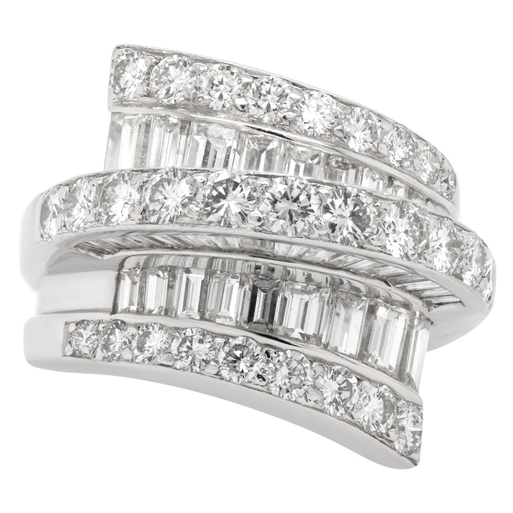 Jay Feder 18K White Gold Deco Wrap Diamond Ring - Jay Feder Jewelers