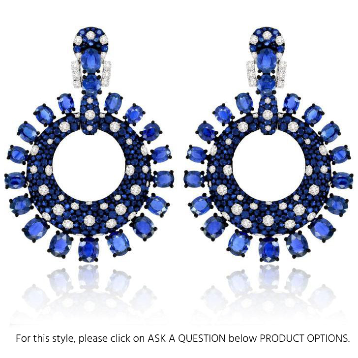 Sutra 18K Ruby diamond Earrings