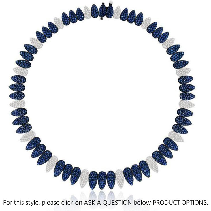 Sutra 18K White Gold Kashmir Collection Diamond Ruby Collar - Jay Feder Jewelers - Engagement rings - Custom Jewelry - We buy estate jewelry