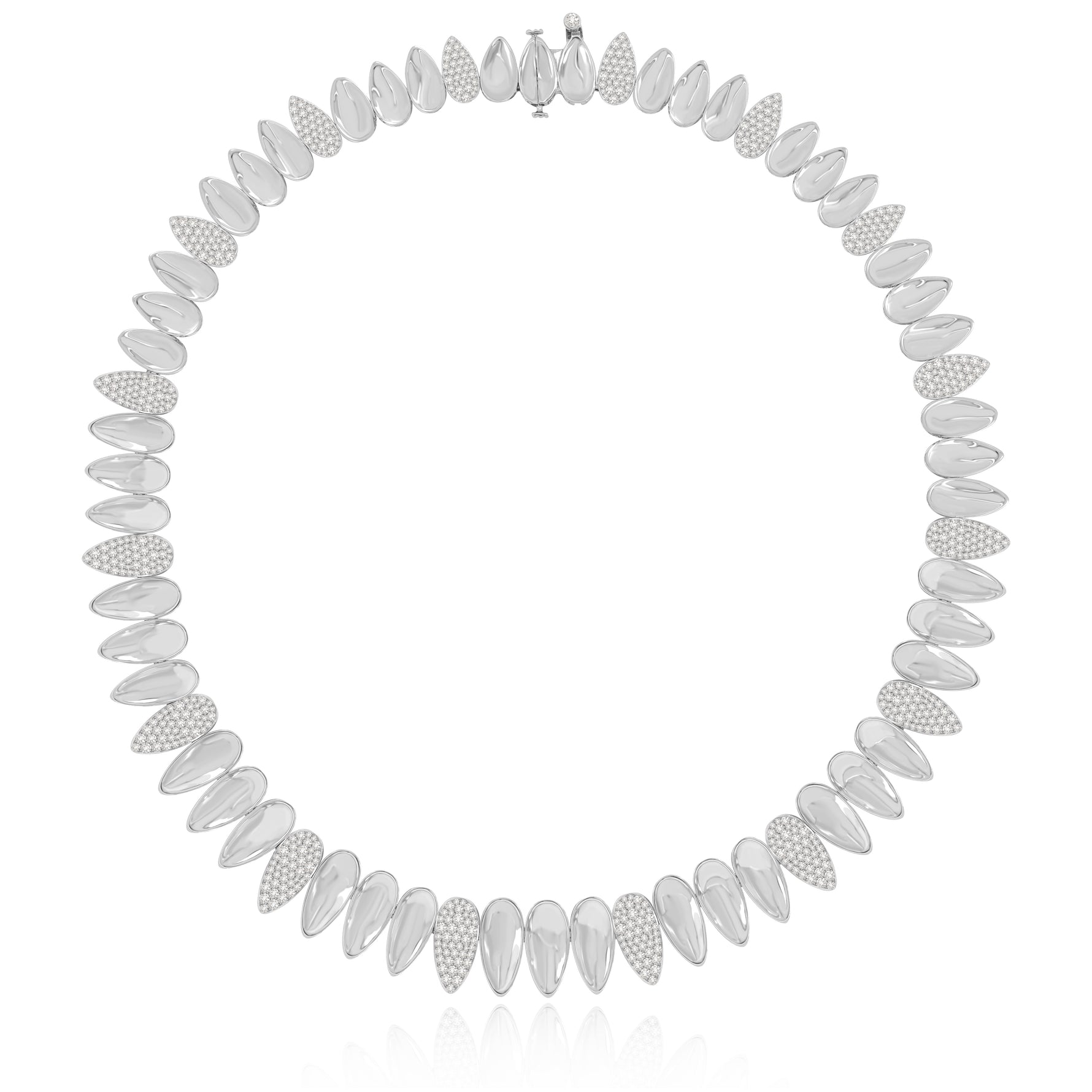 Sutra 18K White Gold Kashmir Collection Diamond Ruby Collar - Jay Feder Jewelers - Engagement rings - Custom Jewelry - We buy estate jewelry