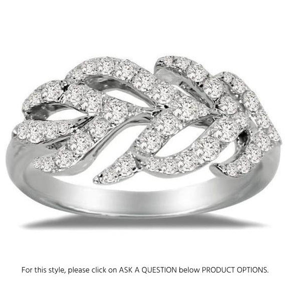 Sutra 18K Rose Gold Feather Collection Diamond Ring - Jay Feder Jewelers - Engagement rings - Custom Jewelry - We buy estate jewelry