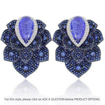 Sutra 18K White Kashmir collection opal ruby Earrings - Jay Feder Jewelers - Engagement rings - Custom Jewelry - We buy estate jewelry