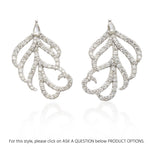 Sutra 18K Yellow Gold Feather Collection Small Diamond Earrings - Jay Feder Jewelers - Engagement rings - Custom Jewelry - We buy estate jewelry