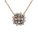 Suzanne Kalan 18K Rose Gold Diamond Starburst Necklace
