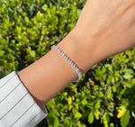 JAY FEDER 18K WHITE GOLD DIAMOND TENNIS BRACELET