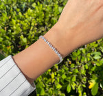 JAY FEDER 18K WHITE GOLD DIAMOND TENNIS BRACELET