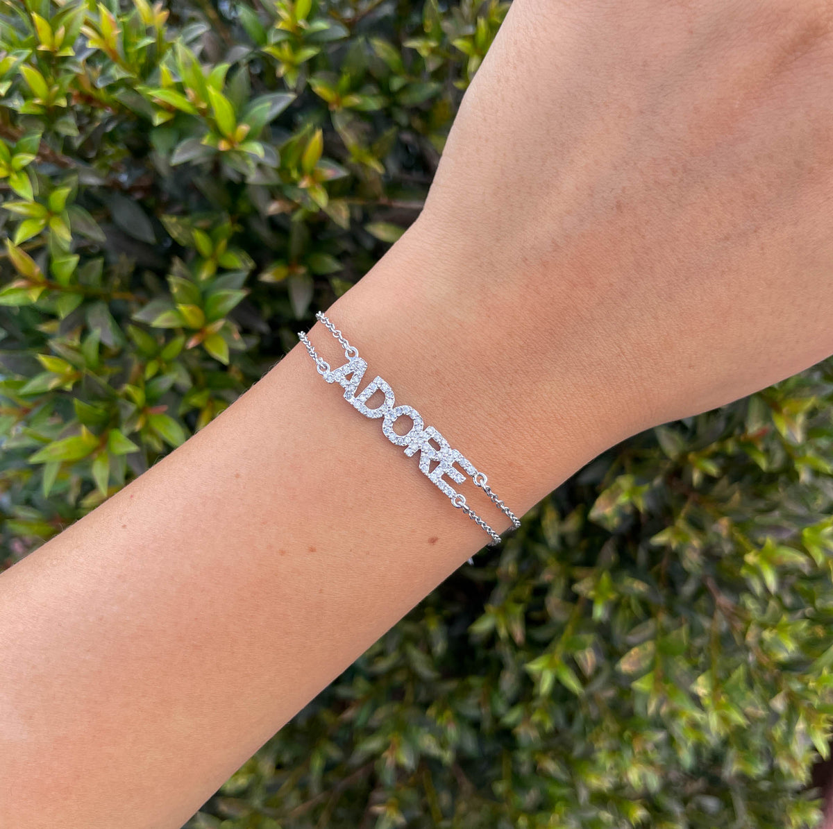 Eden Presley 14K White Gold ADORE Bracelet