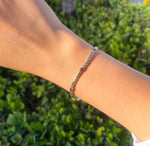 JAY FEDER 14K YELLOW GOLD SAPPHIRE STATION BRACELET