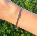 JAY FEDER 14K YELLOW GOLD SAPPHIRE STATION BRACELET