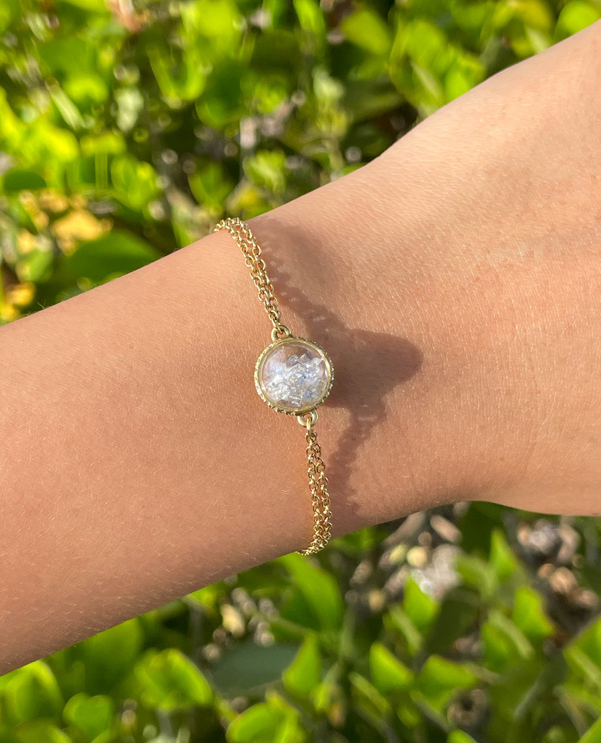 Moritz Glik 18K Yellow Gold Diamond Shaker Bracelet