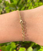 Moritz Glik 18K Yellow Gold Diamond Shaker Bracelet