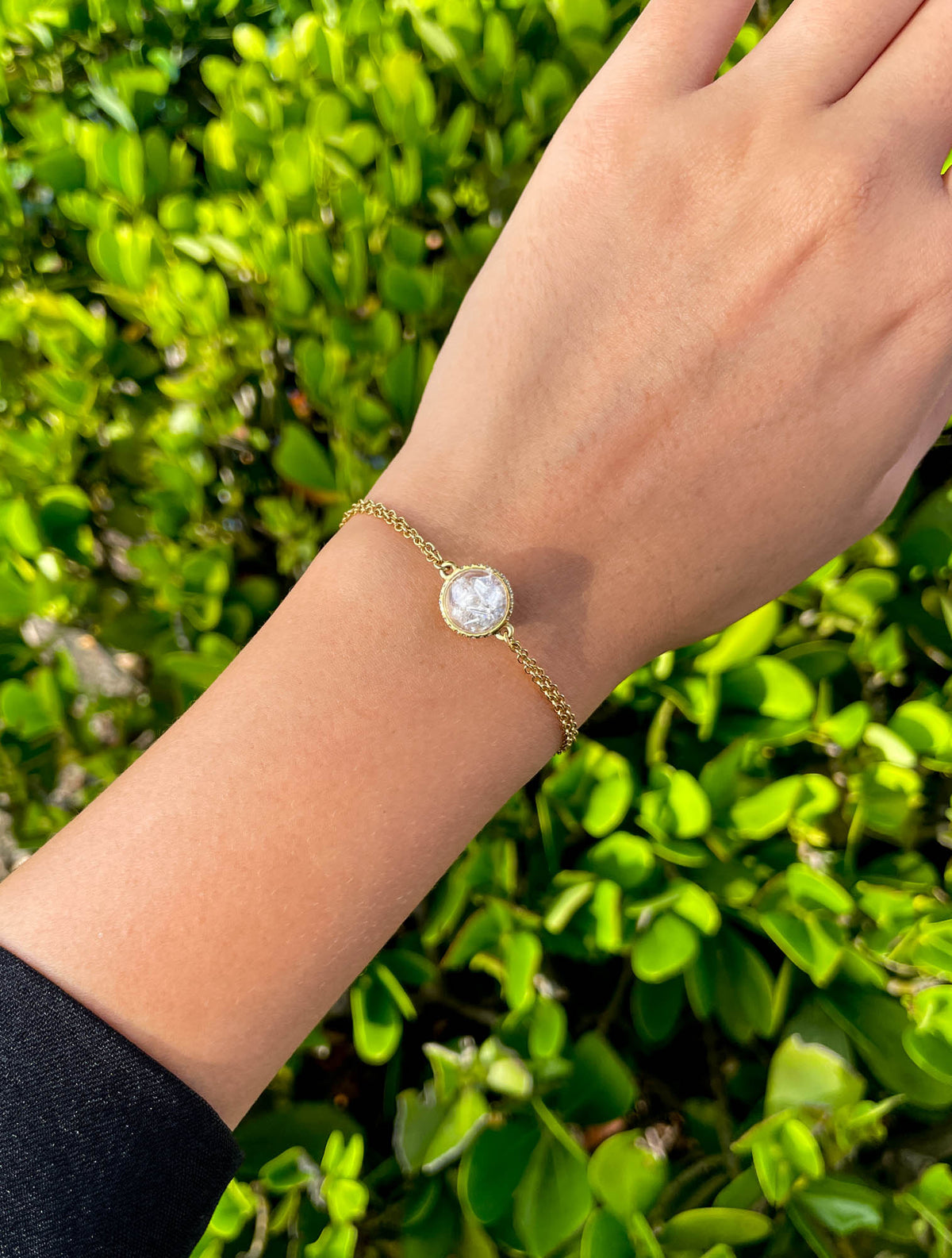 Moritz Glik 18K Yellow Gold Diamond Shaker Bracelet