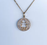 Jay Feder 14K Yellow Gold Diamond Girl Charm Bracelet