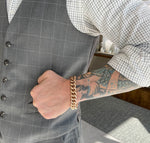 JAY FEDER 18K ROSE GOLD LINK BRACELET