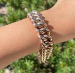 JAY FEDER 18K ROSE GOLD LINK BRACELET