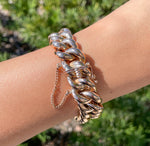 JAY FEDER 18K ROSE GOLD LINK BRACELET