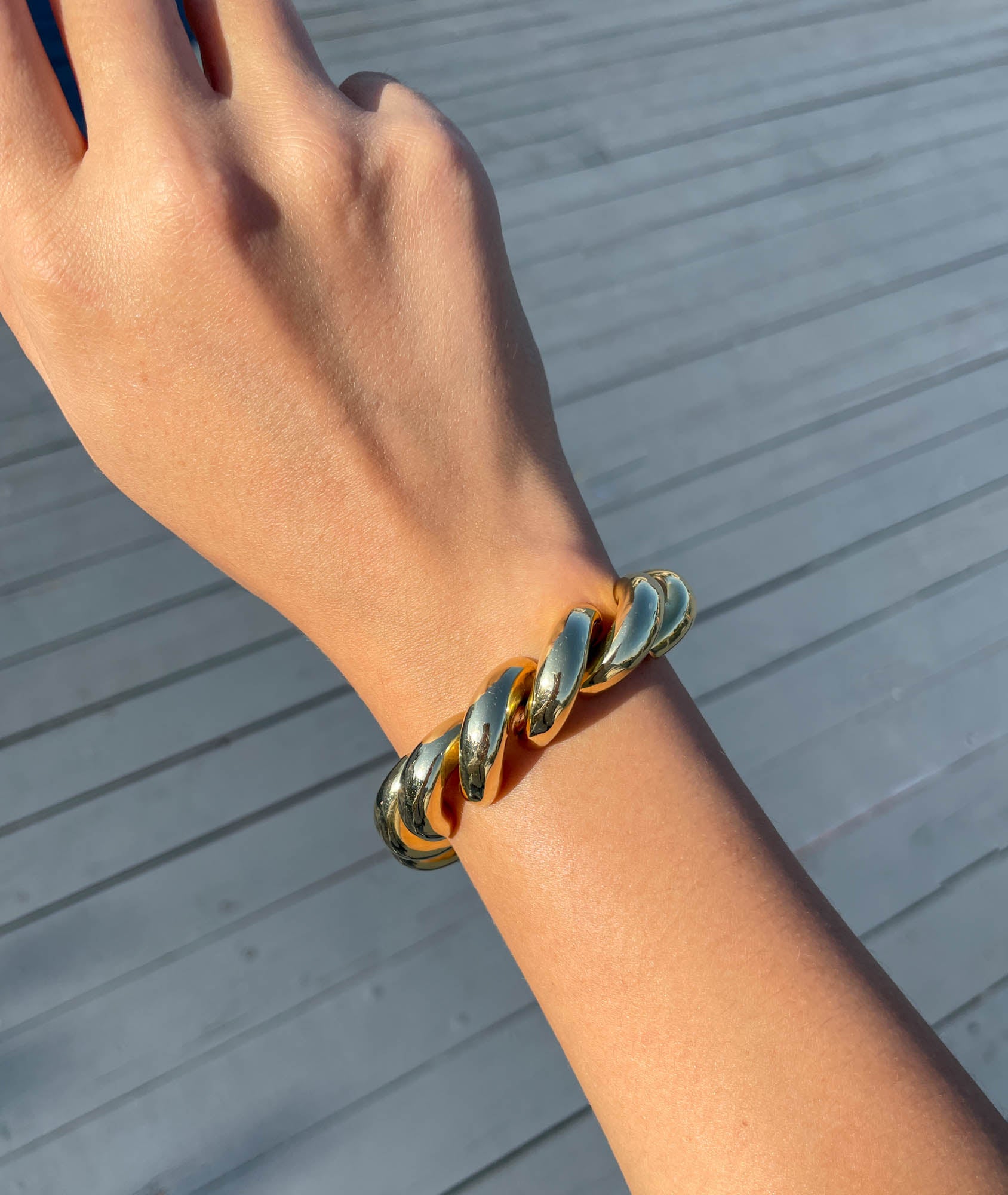 Jay Feder 14K Yellow Gold San Marco Link Bracelet