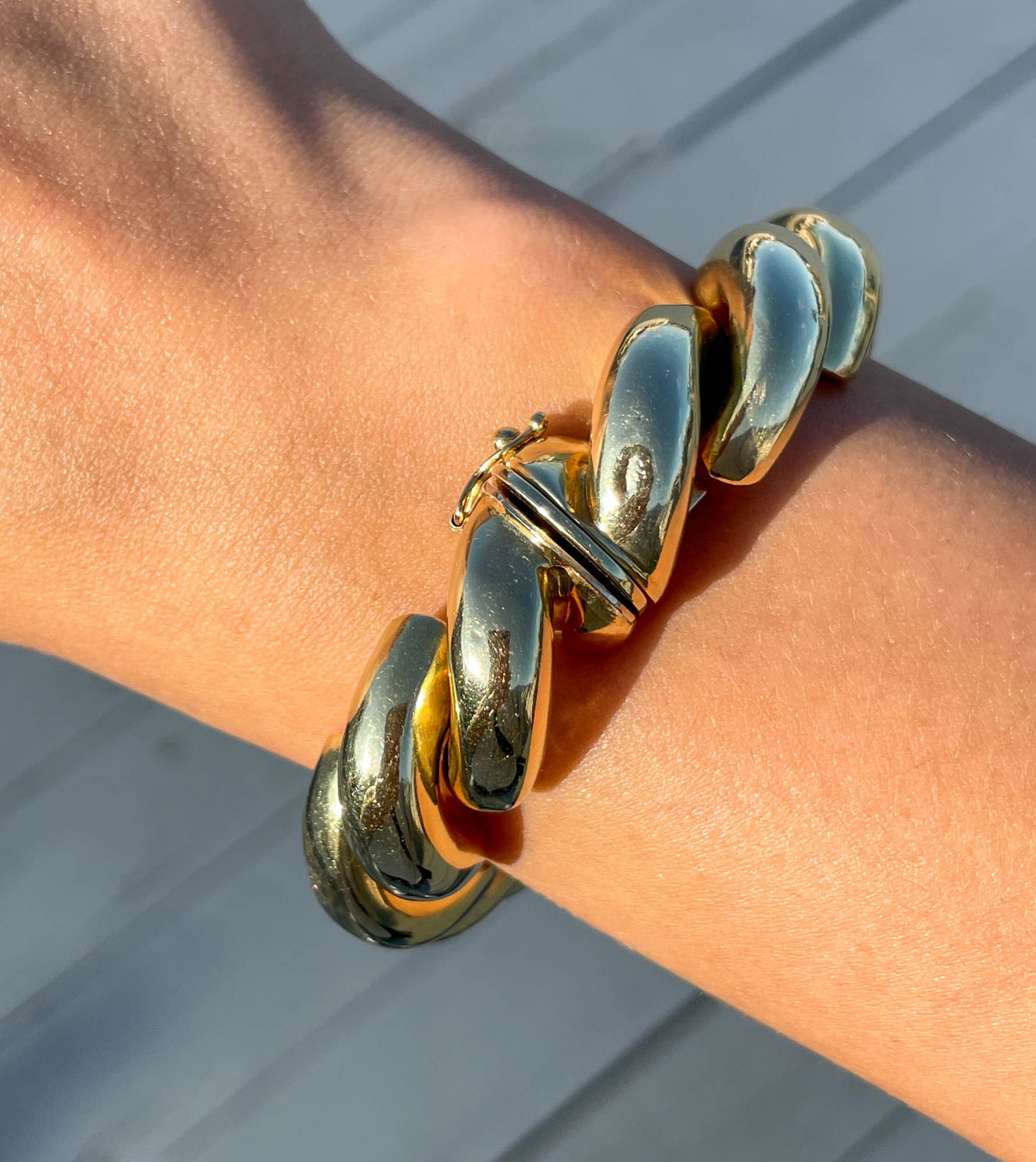 Jay Feder 14K Yellow Gold San Marco Link Bracelet