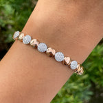 JAY FEDER 14K TWO TONE GOLD DIAMOND CUFF BRACELET