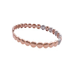 JAY FEDER 14K TWO TONE GOLD DIAMOND CUFF BRACELET