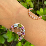 Jay Feder 14K Rose Gold Multicolor Open Bangle