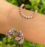 Jay Feder 14K Rose Gold Multicolor Open Bangle