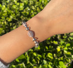 JAY FEDER 18K ROSE GOLD DIAMOND GEOMETRIC BRACELET