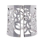 JAY FEDER 18K WHITE GOLD DIAMOND TAPERED CUFF BRACELET