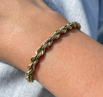 JAY FEDER 14K YELLOW GOLD ROPE CHAIN BRACELET
