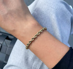 JAY FEDER 14K YELLOW GOLD ROPE CHAIN BRACELET