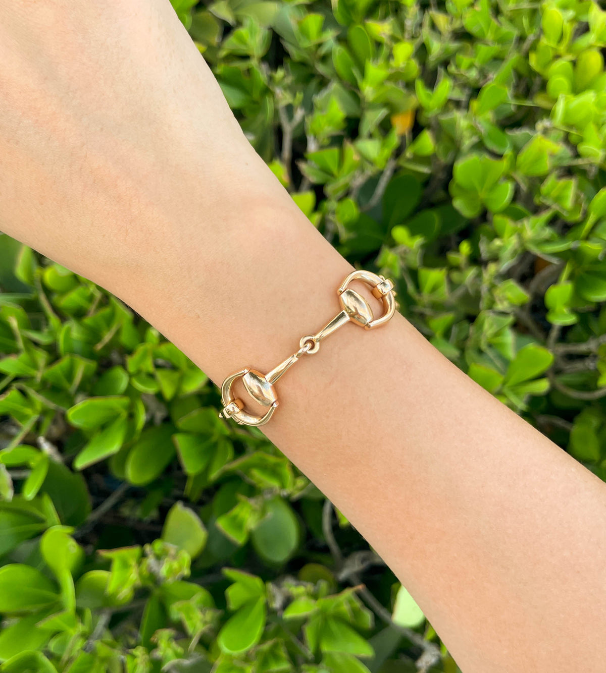 Jay Feder 18K Rose Gold Horsebit Small Bracelet
