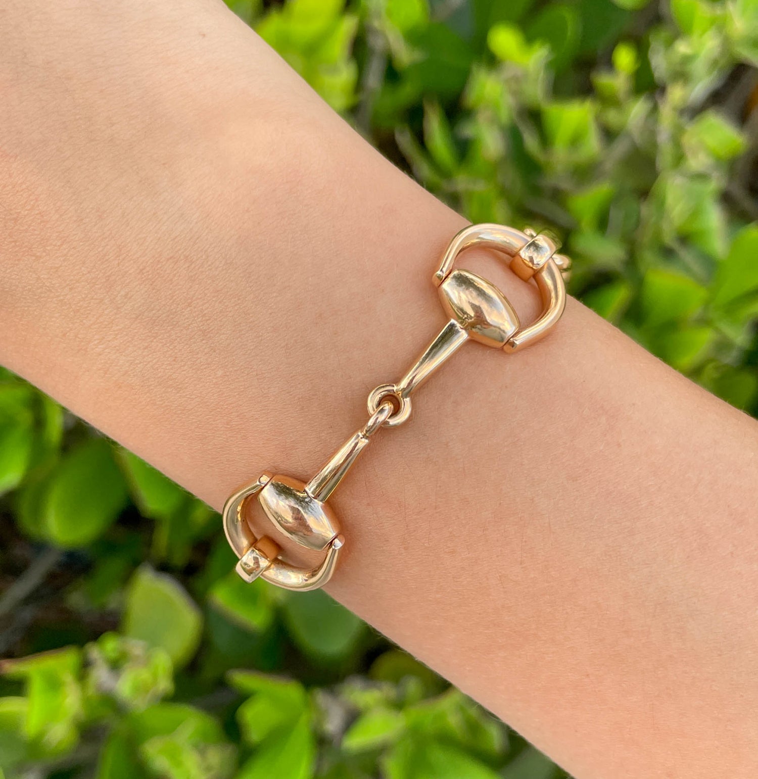 Jay Feder 18K Rose Gold Horsebit Small Bracelet