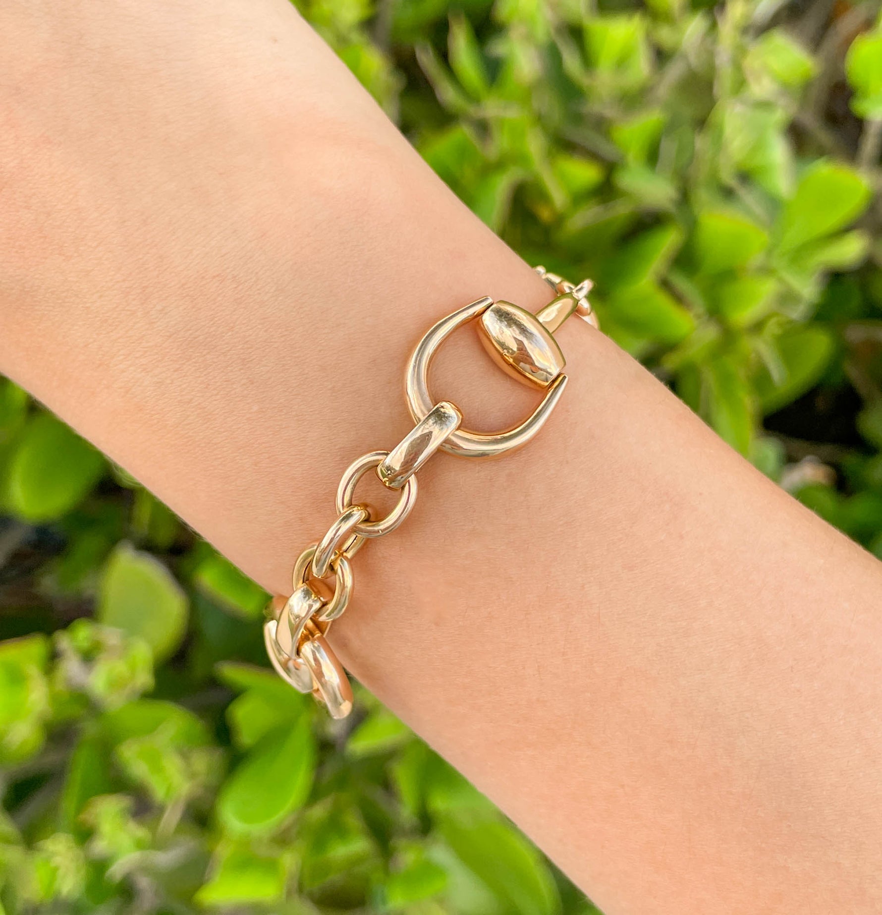 Jay Feder 18K Rose Gold Horsebit Small Bracelet