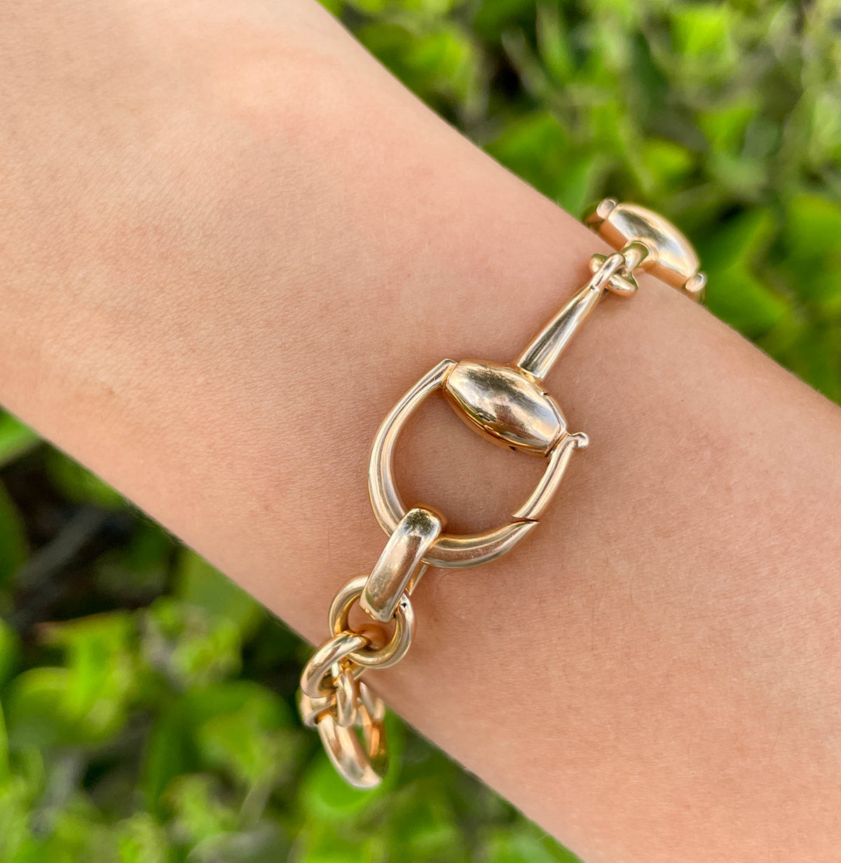 Jay Feder 18K Rose Gold Horsebit Small Bracelet