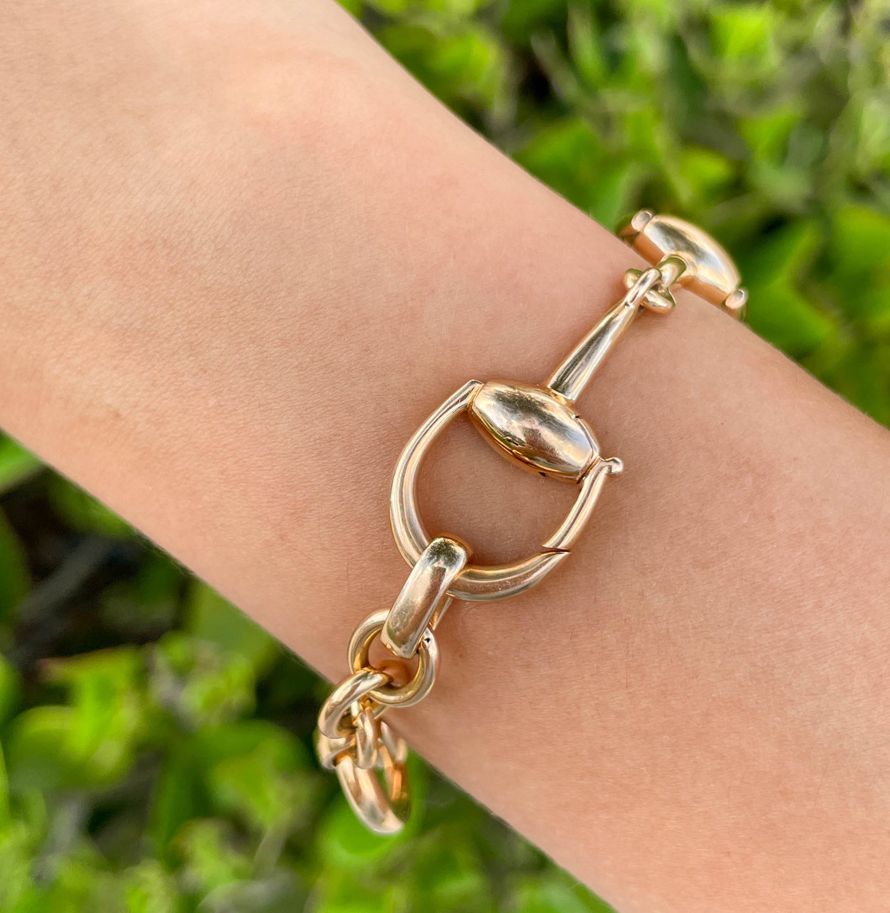 Jay Feder 18K Rose Gold Horsebit Small Bracelet