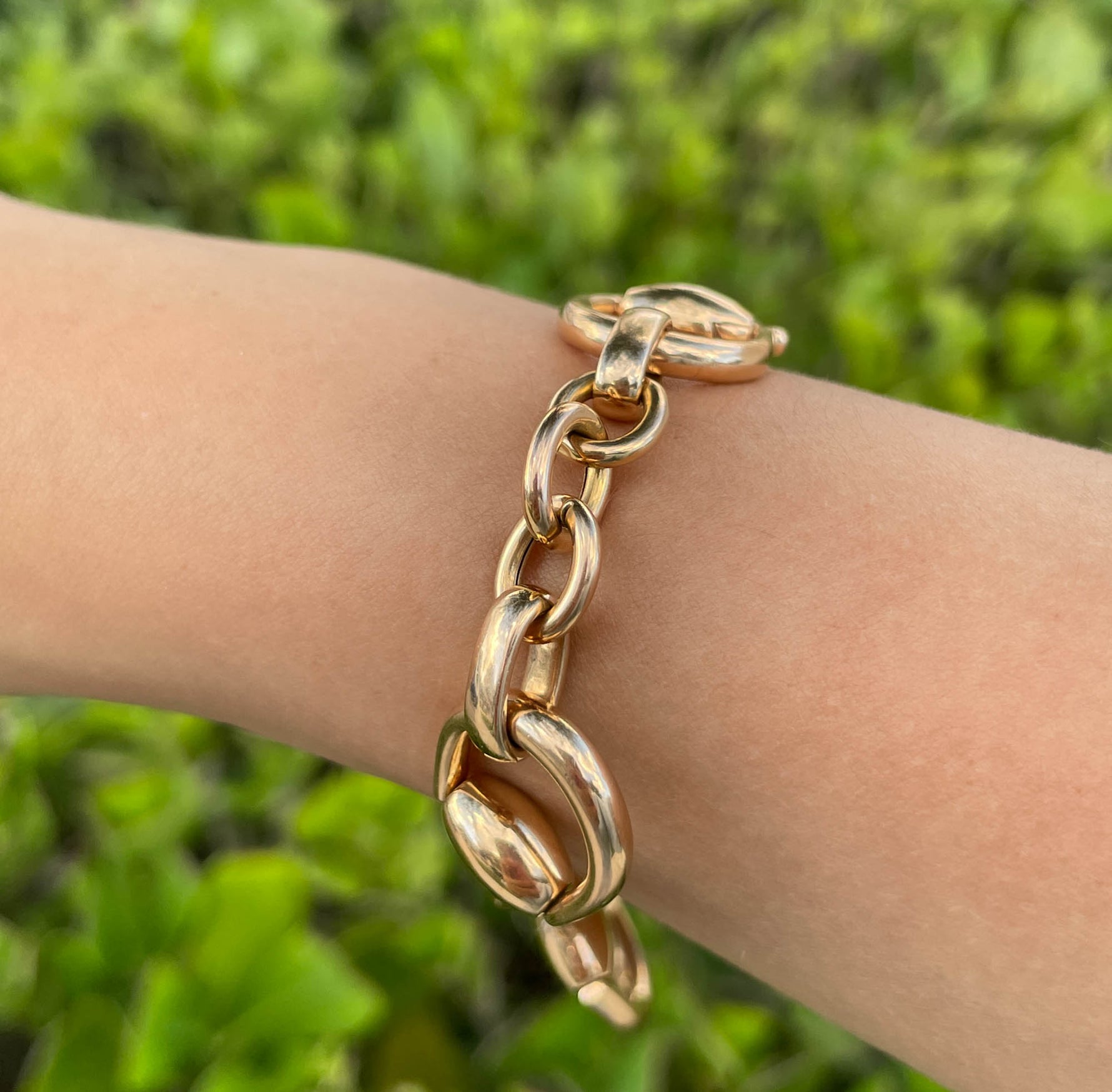 Jay Feder 18K Rose Gold Horsebit Small Bracelet