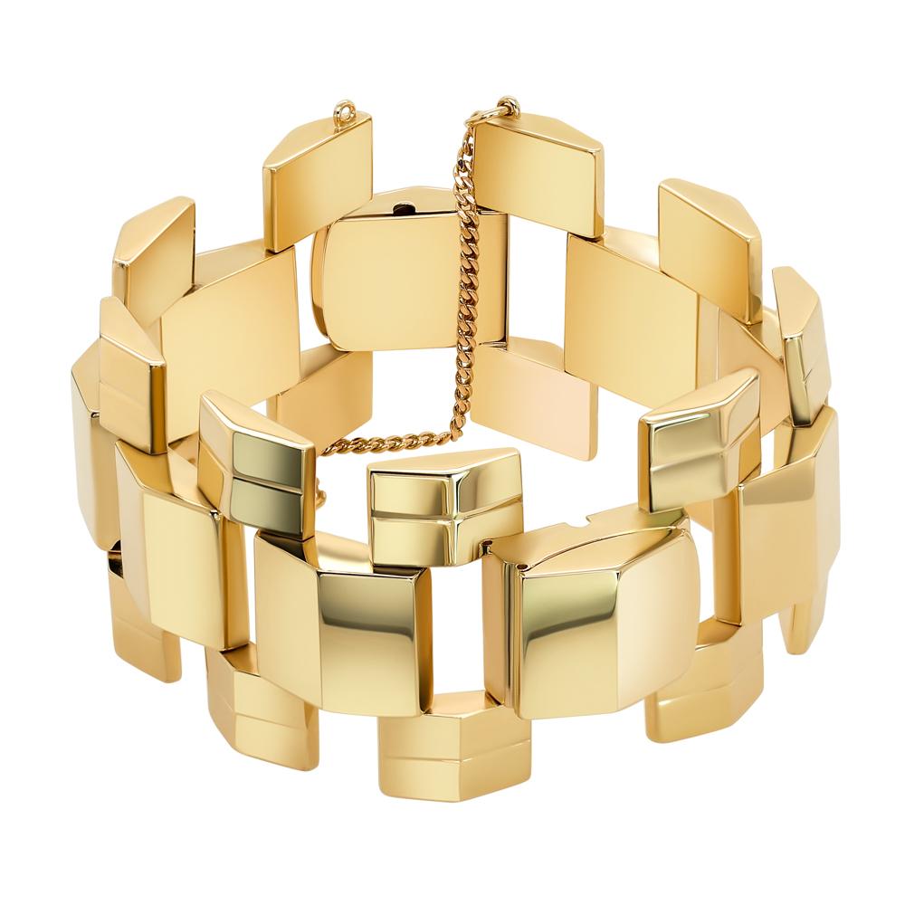 Jay Feder 14K Yellow Gold Art Deco BraceletJay Feder 14K Yellow Gold Art Deco Bracelet