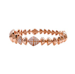 SOFRAGEM 18K ROSE GOLD DIAMOND GEOMETRIC BRACELET