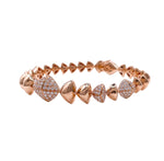 SOFRAGEM 18K ROSE GOLD DIAMOND GEOMETRIC BRACELET