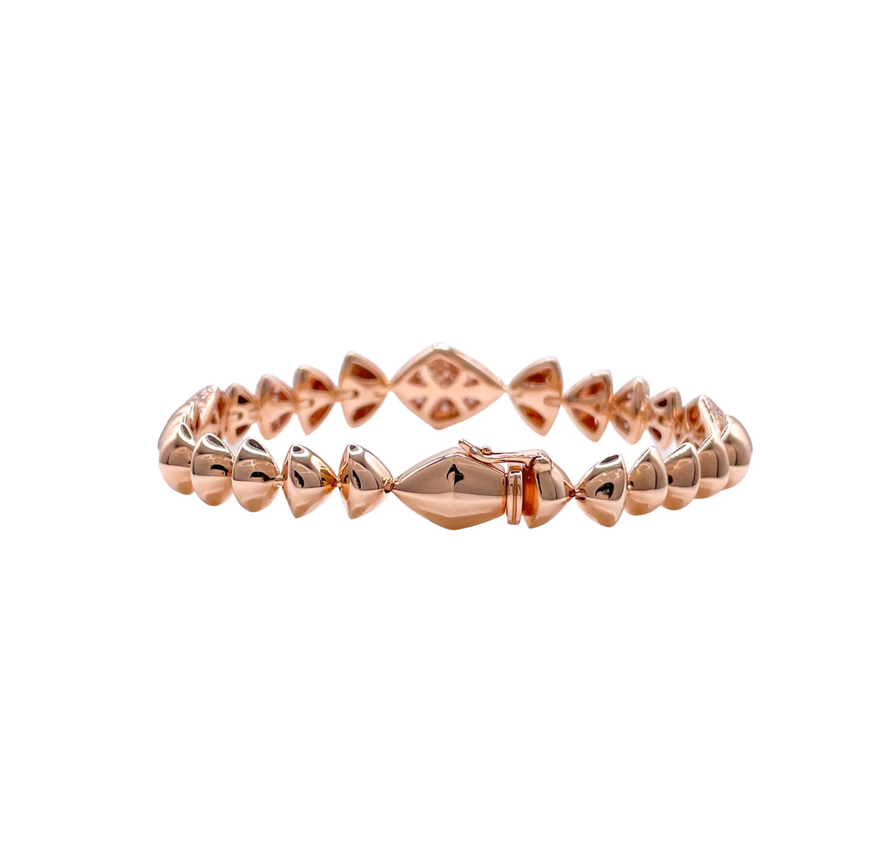 SOFRAGEM 18K ROSE GOLD DIAMOND GEOMETRIC BRACELET