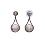 Moritz Glik 18K Yellow Gold Palladium Diamond Shaker Earrings