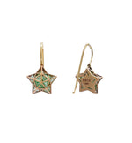 Roule & Co. 18K Yellow Gold Mint Tsavorite Roulette Star Earring
