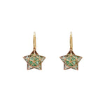 Roule & Co. 18K Yellow Gold Mint Tsavorite Roulette Star Earring
