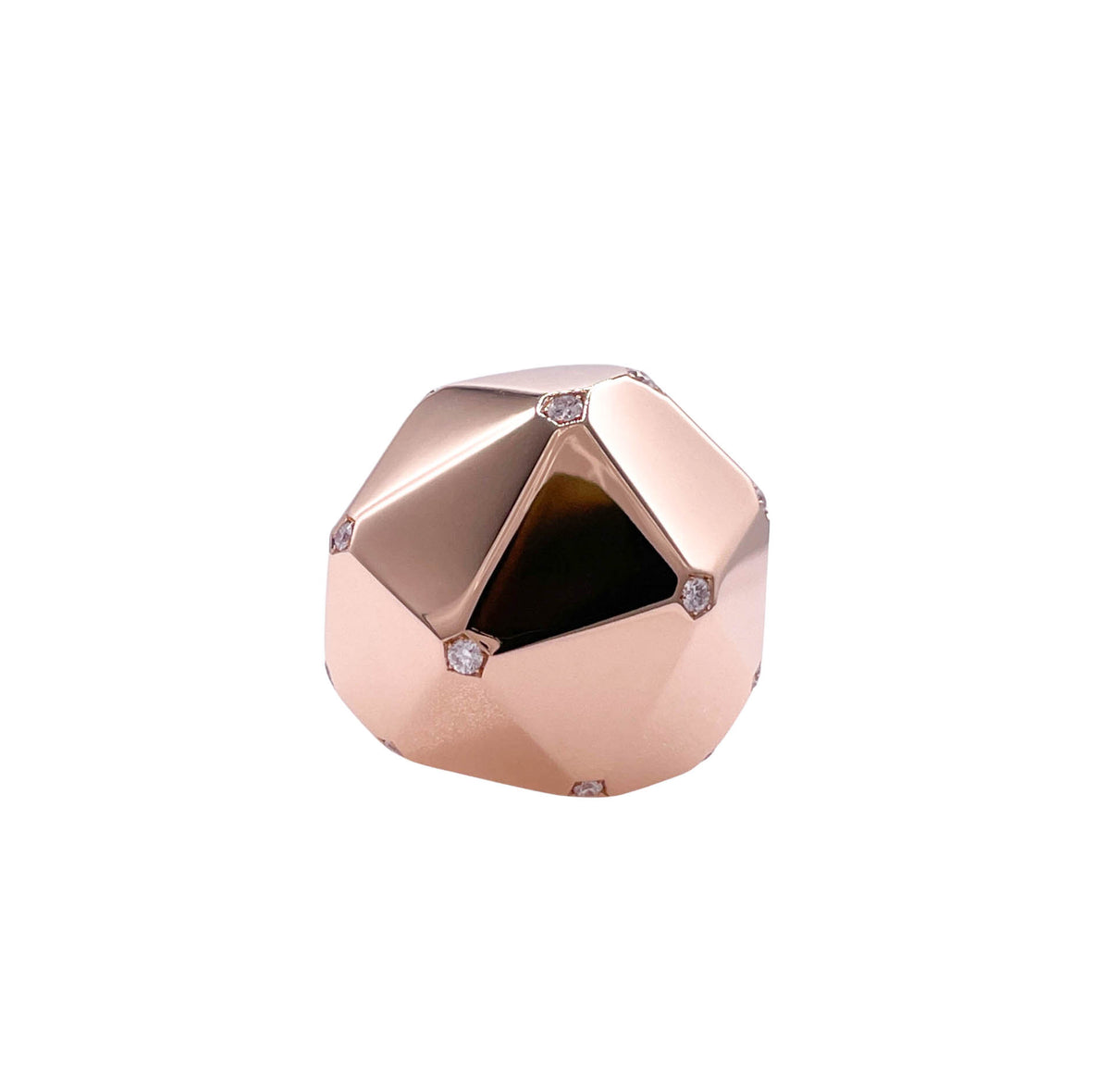 SOFRAGEM 18K ROSE GOLD DIAMOND GEODOME COCKTAIL RING
