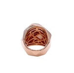 SOFRAGEM 18K ROSE GOLD DIAMOND GEODOME COCKTAIL RING