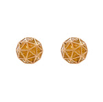 Roule & Co. 18K Yellow Gold Yellow Sapphire Decagon Shaker Stud Earring